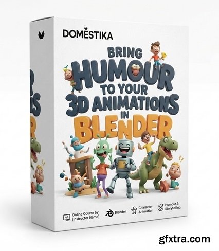 Domestika - Bring humour to your 3D animations in Blender