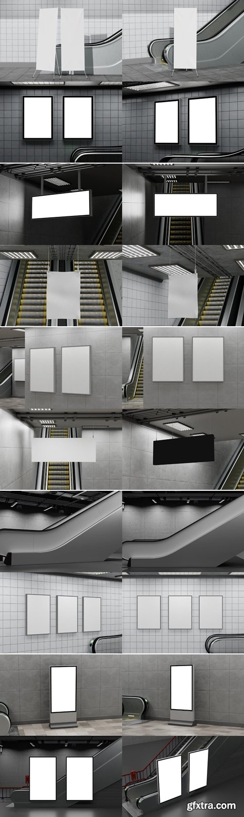 MockupCloud - Escalator Advertising Mockup