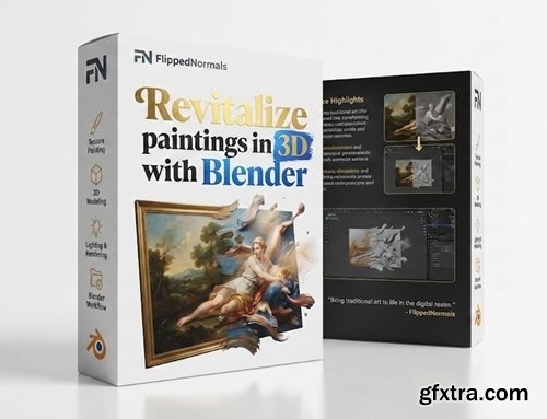 FlippedNormals - Revitalize paintings in 3D with Blender