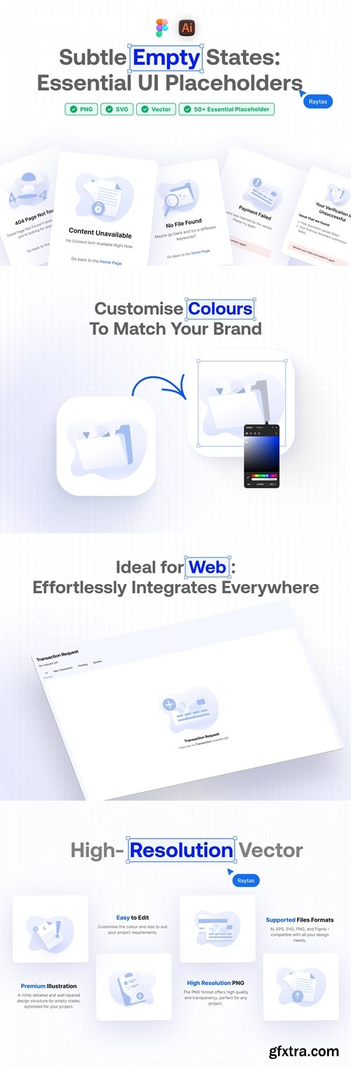 Subtle Empty State Illustrations