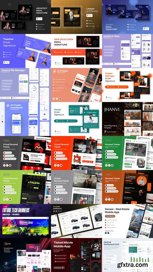 24 UX and UI Kits Templates Bundle 17 24 UX and UI Kits Templates Bundle 17