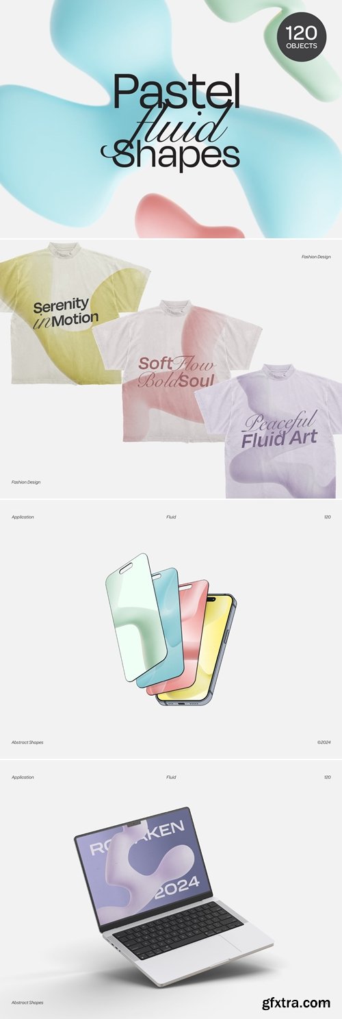 Pastella - 3D Pastel Fluid Shapes