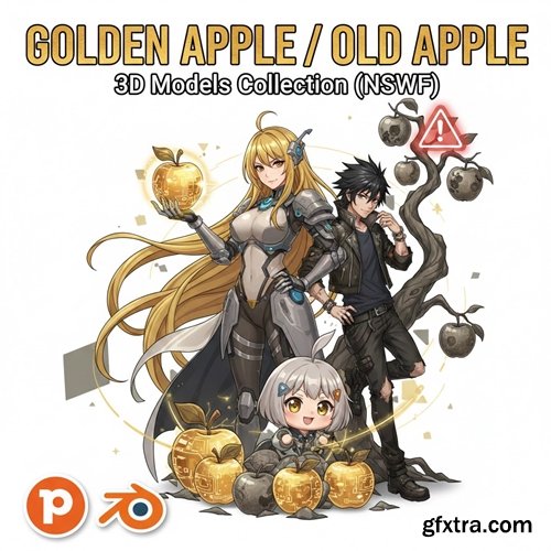 Golden Apple/Old Apple - 3D Models Collection (NSFW)
