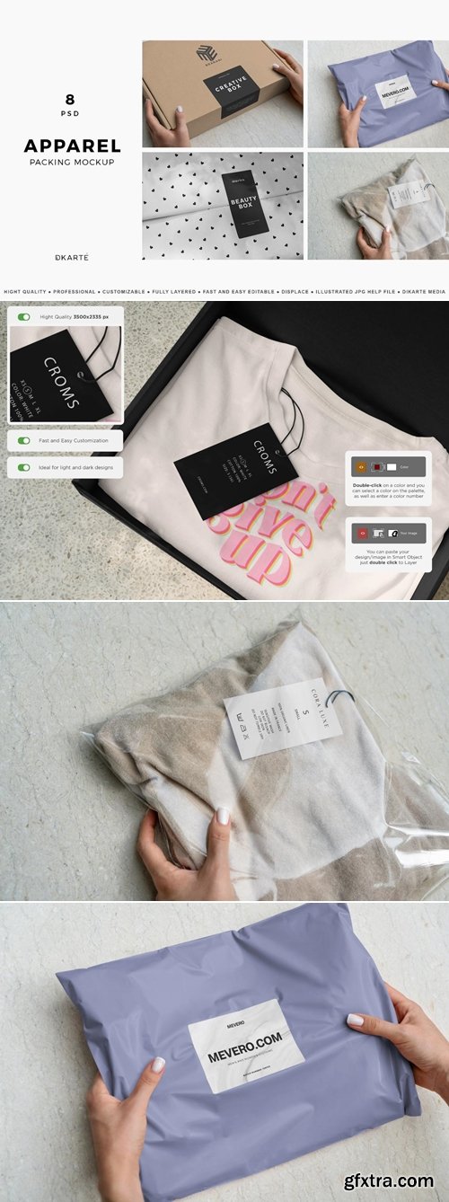 MockupCloud - Apparel Packaging Branding Mockups