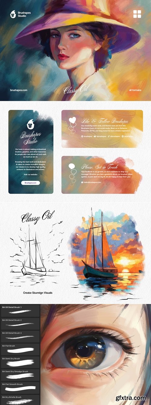 Brushapes - Multi App Classy Oil Brushes