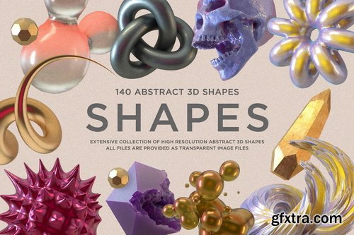 Rulebyart - Shapes: 140 Abstract 3D Shapes