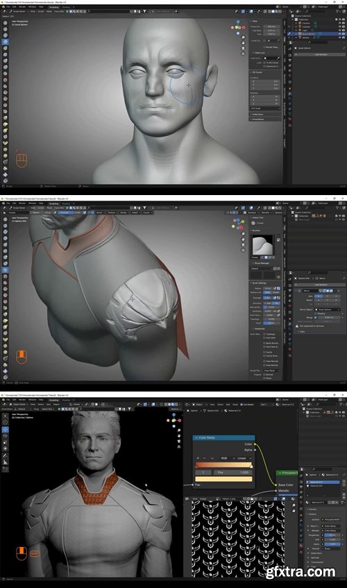 Patreon - Homelander modeling - Blender - Full process Patreon - Homelander modeling - Blender - Full process