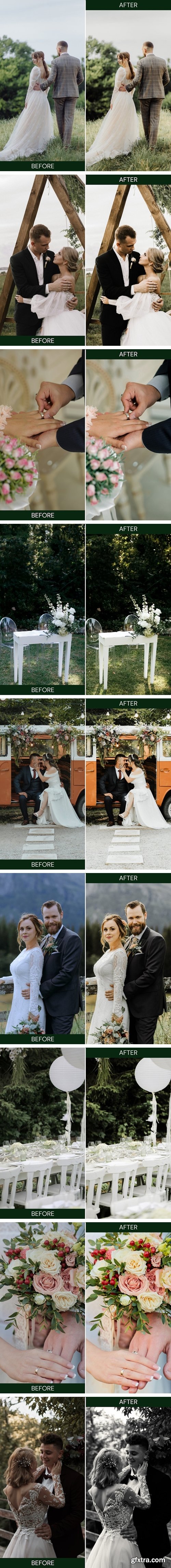 10 Light & Airy Wedding Lightroom Presets