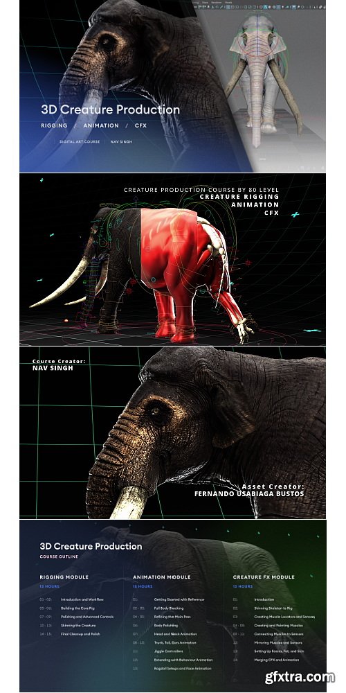 Gumroad - Digital Art Courses - 3D Creature Production: Rigging, Animation, CFX Gumroad - Digital Art Courses - 3D Creature Production: Rigging, Animation, CFX