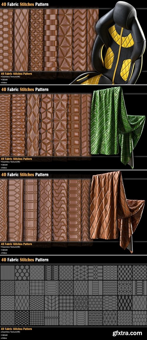 Artstation - 40 Fabric Stitches Pattern Artstation - 40 Fabric Stitches Pattern