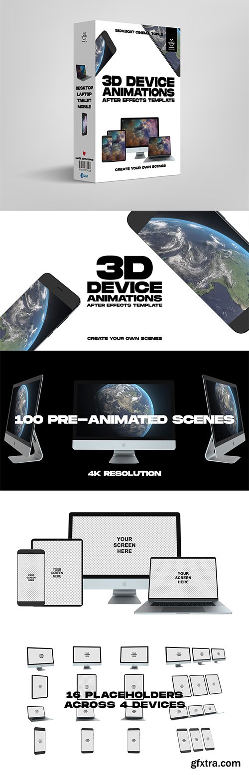 Sickboat - 3D Device Animations After Effects Template Sickboat - 3D Device Animations After Effects Template