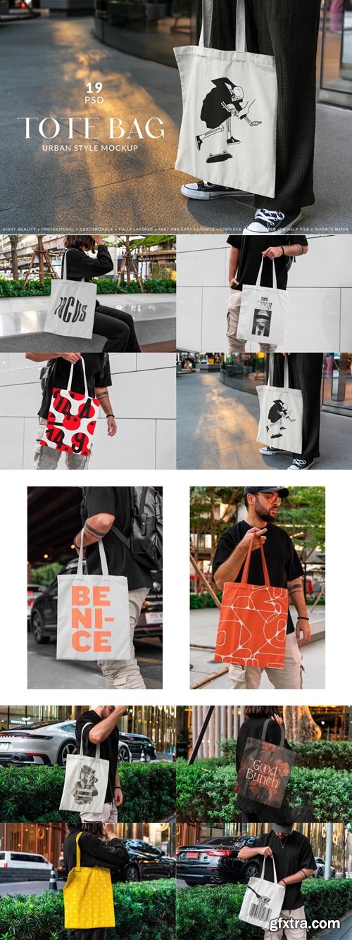 MockupCloud - Tote Bag Urban Mockups