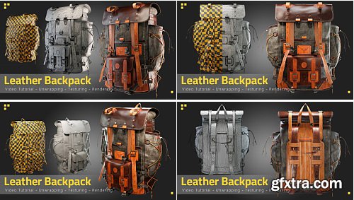 Artstation - Leather Backpack - Tutorial Unwrapping/Texturing/Rendering Process Artstation - Leather Backpack - Tutorial Unwrapping/Texturing/Rendering Process