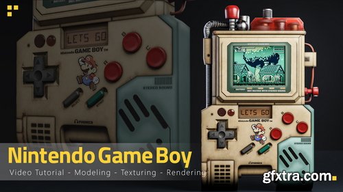 Artstation - Nintendo Game Boy - Tutorial Full Process