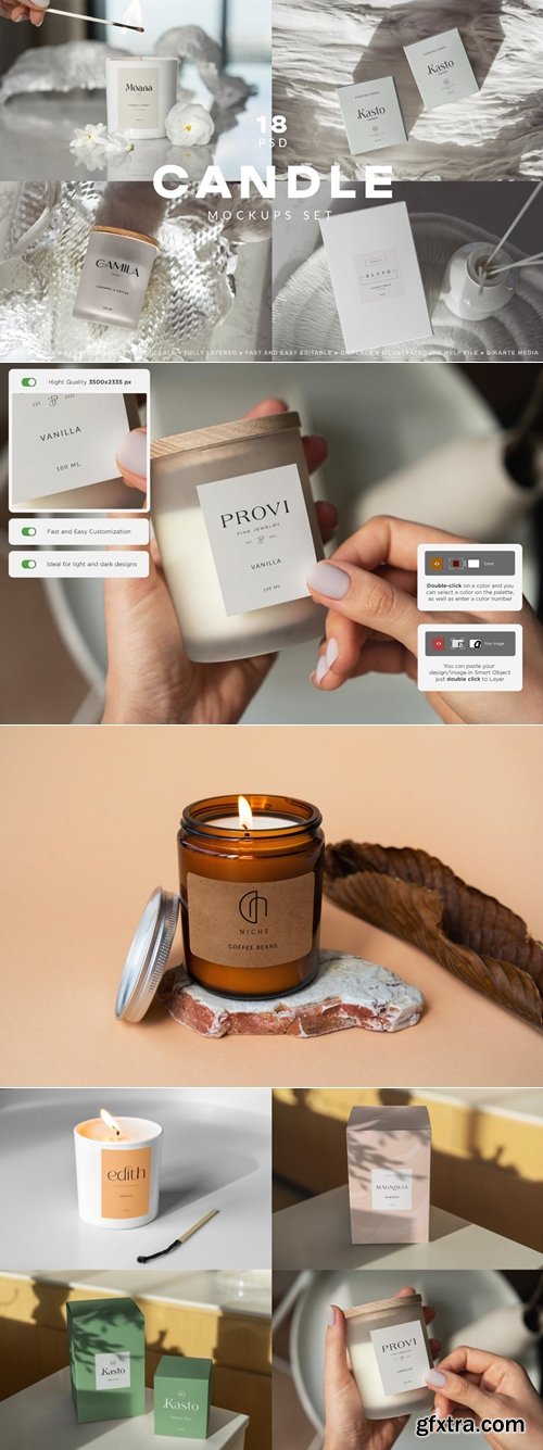 MockupCloud - Candle Mockups Set