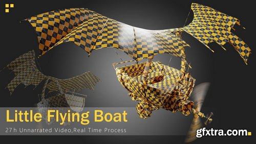 Artstation - Little Flying Boat - Tutorial full process