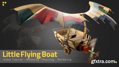 Artstation - Little Flying Boat - Tutorial full process