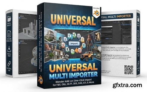 Universal Multi Importer v2.3.3 for Blender Universal Multi Importer v2.3.3 for Blender