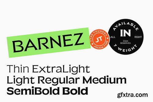 JT Barnez Modern Sharp Serif - 7 Font