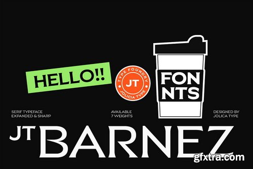 JT Barnez Modern Sharp Serif - 7 Font