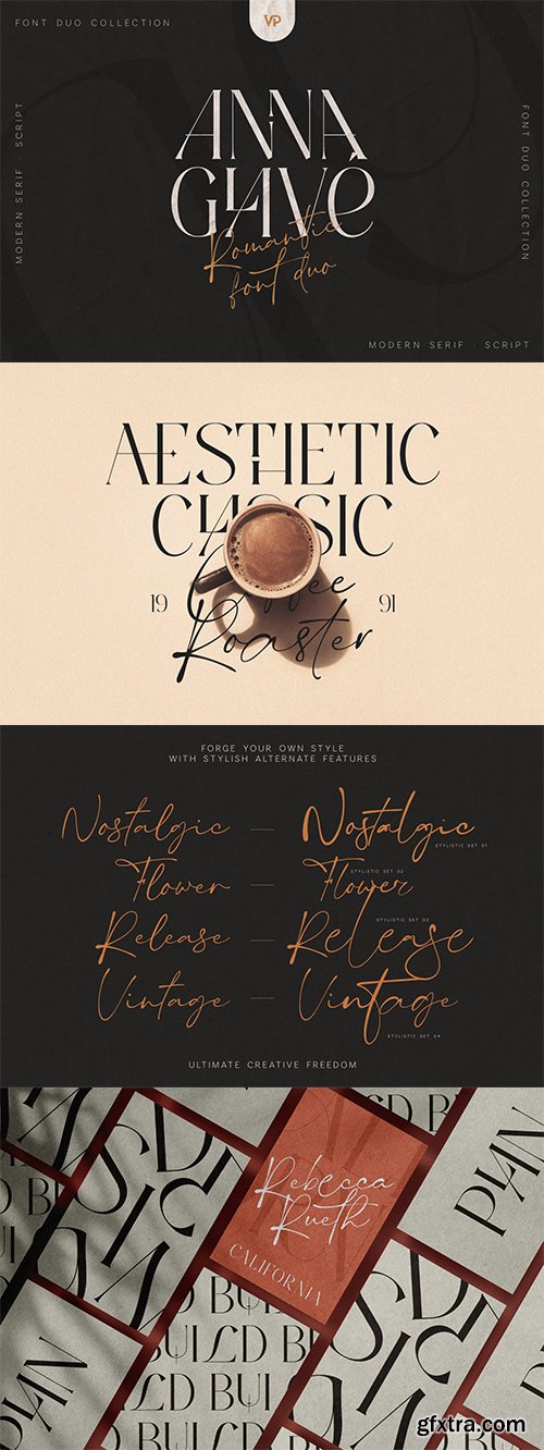 Anna Glave Font Family Anna Glave Font Family