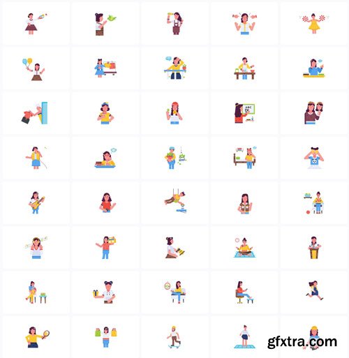 Iconscout - Girls Animation Pack - Lottie Animations Iconscout - Girls Animation Pack - Lottie Animations