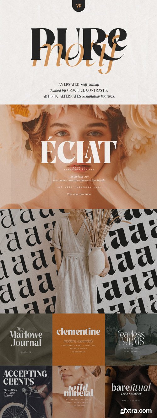 MyFonts - Pure Motif Font Family - 18 Fonts MyFonts - Pure Motif Font Family - 18 Fonts