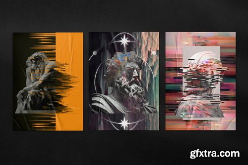 Creativemarket - GLITCH SCULPTURES COLLECTION - 26700938