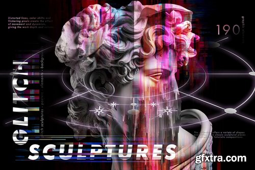 Creativemarket - GLITCH SCULPTURES COLLECTION - 26700938