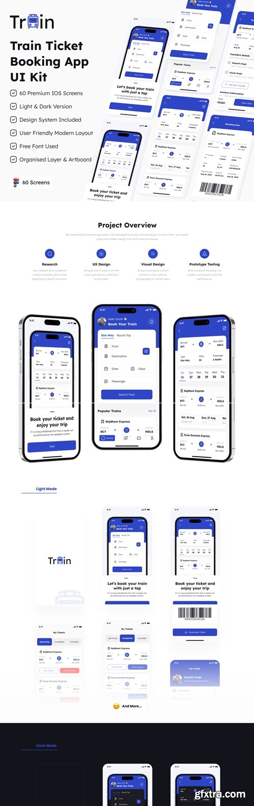 Train Ticket Booking App UI Kit