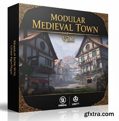 Unity - Modular Medieval Town v2.1