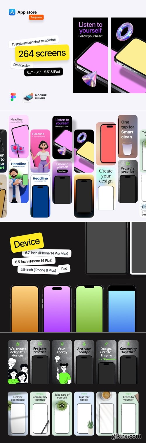 Screenshot Templates for app store