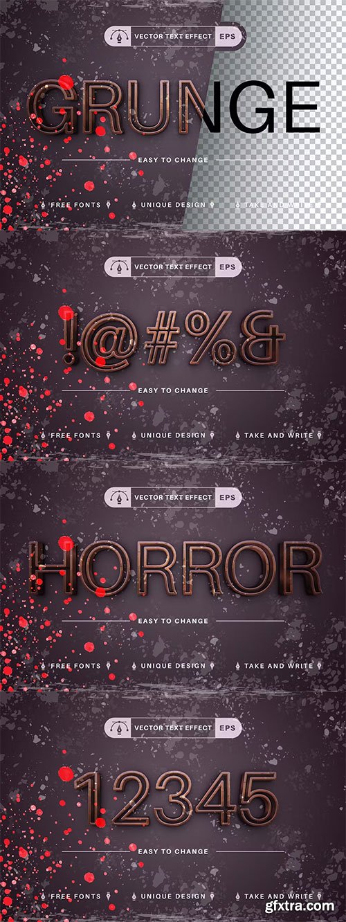 Grunge Rust - editable text effect, font style Grunge Rust - editable text effect, font style