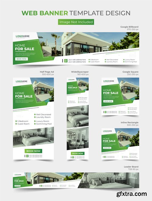 Vector modern real estate house social media post web banner and web ads template design bundle Vector modern real estate house social media post web banner and web ads template design bundle