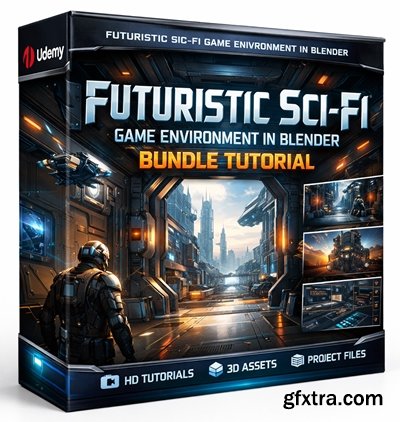 Udemy - Futuristic Sci-Fi Game Environment in Blender