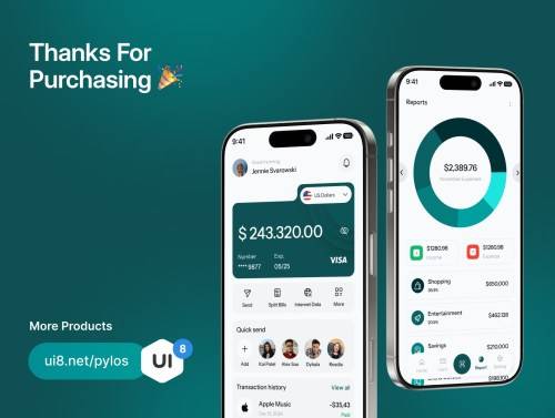 'Fundify - E-Wallet Mobile App UI Kit' 'Fundify - E-Wallet Mobile App UI Kit'