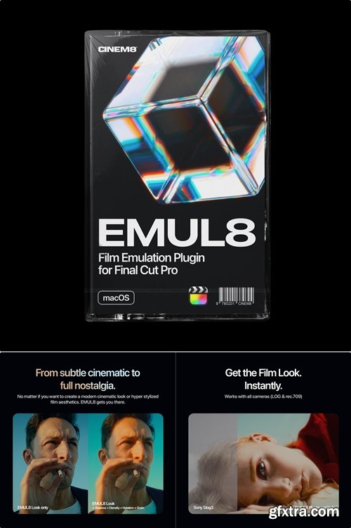 Cinem8 - EMUL8 - Film Emulation for Final Cut Pro Cinem8 - EMUL8 - Film Emulation for Final Cut Pro