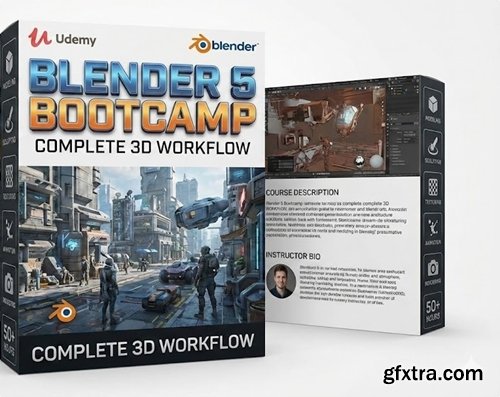 Udemy - Blender 5 Bootcamp: Complete 3D Workflow
