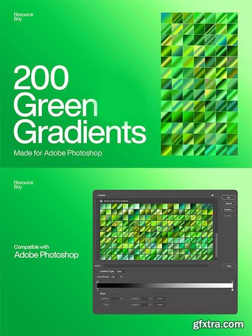 200 Green Photoshop Gradients 200 Green Photoshop Gradients