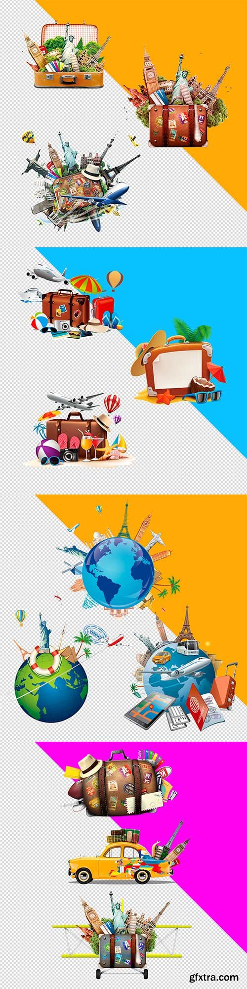 3D Travel psd templates 3D Travel psd templates