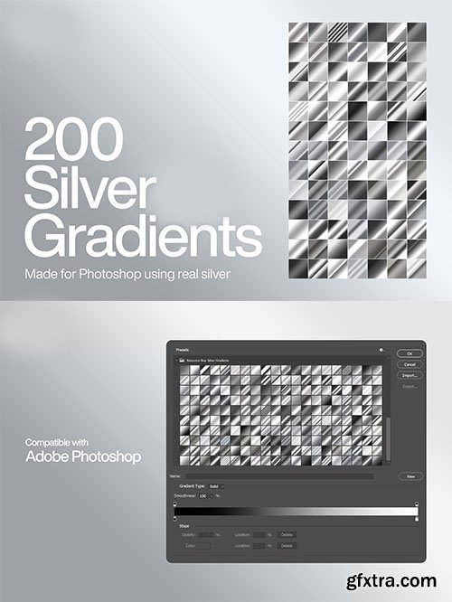 200 Silver Photoshop Gradients 200 Silver Photoshop Gradients