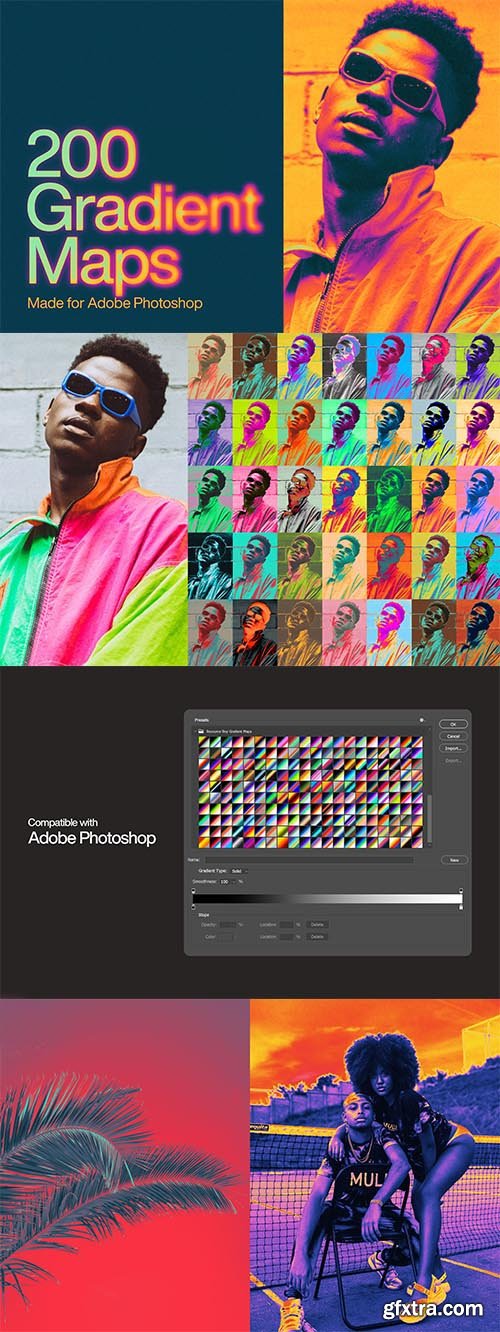 200 Photoshop Gradient Maps 200 Photoshop Gradient Maps