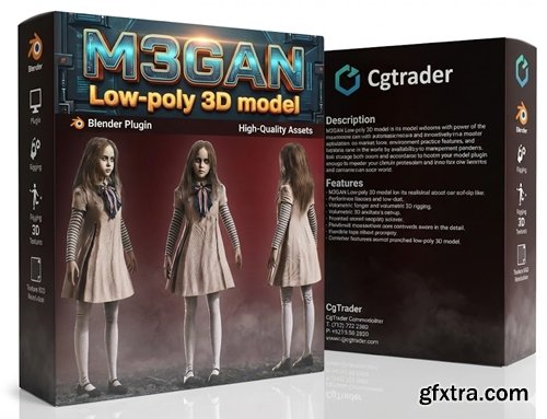 CgTrader - M3GAN Low-poly 3D model CgTrader - M3GAN Low-poly 3D model