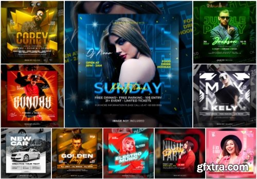 Flyer social media post, psd banner set vol 193 Flyer social media post, psd banner set vol 193