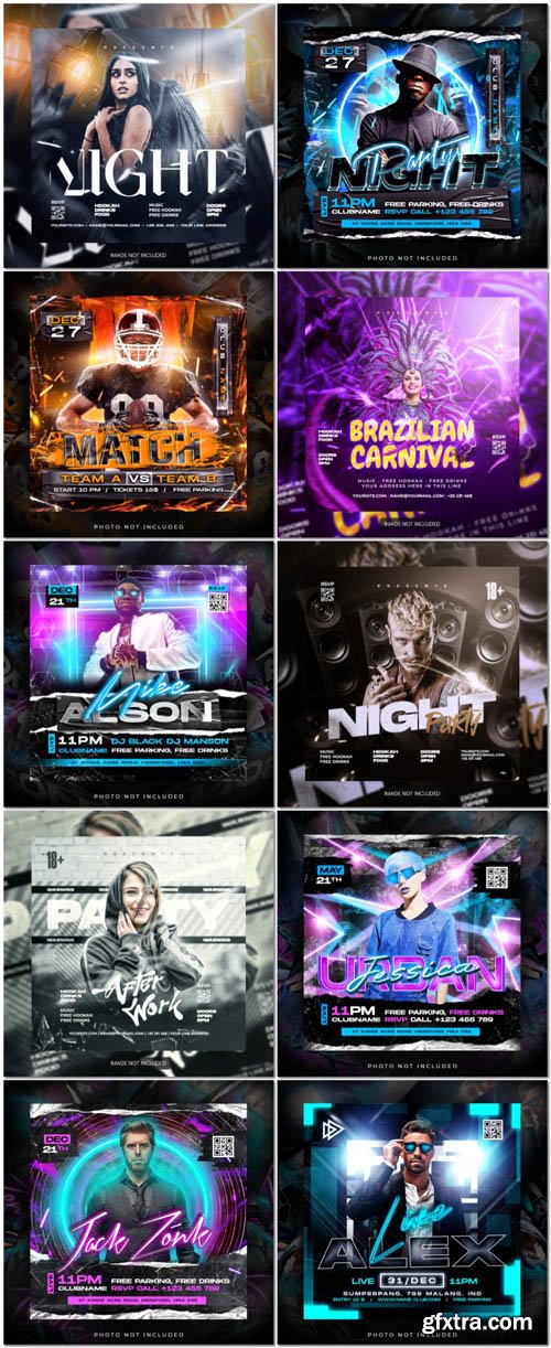 Flyer social media post, psd banner set vol 188 Flyer social media post, psd banner set vol 188