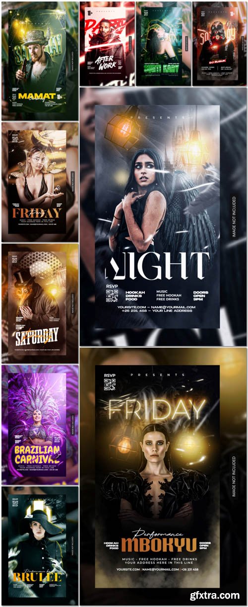 Flyer social media post, psd banner set vol 187 Flyer social media post, psd banner set vol 187