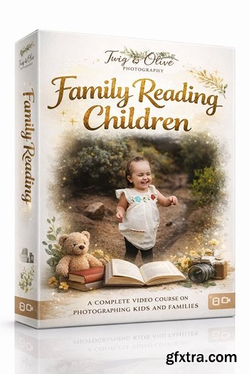 Twig & Olive Photography - Family Reading Children