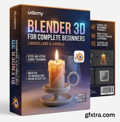 Udemy - Blender 3D for Complete Beginners | Modelling a Candle