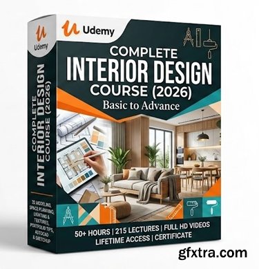 Udemy - Complete Interior Design Course (2026), Basic to Advance