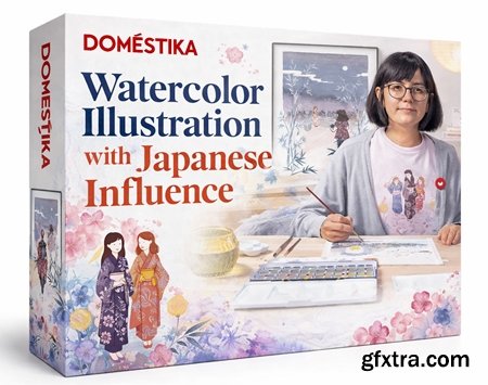 Domestika - Watercolor Illustration with Japanese Influence